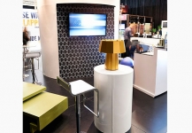 Fine Brandy Show stand with TV monitor