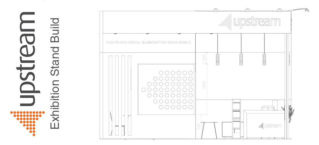 Pivion design and build of the Upstream exhibition stand