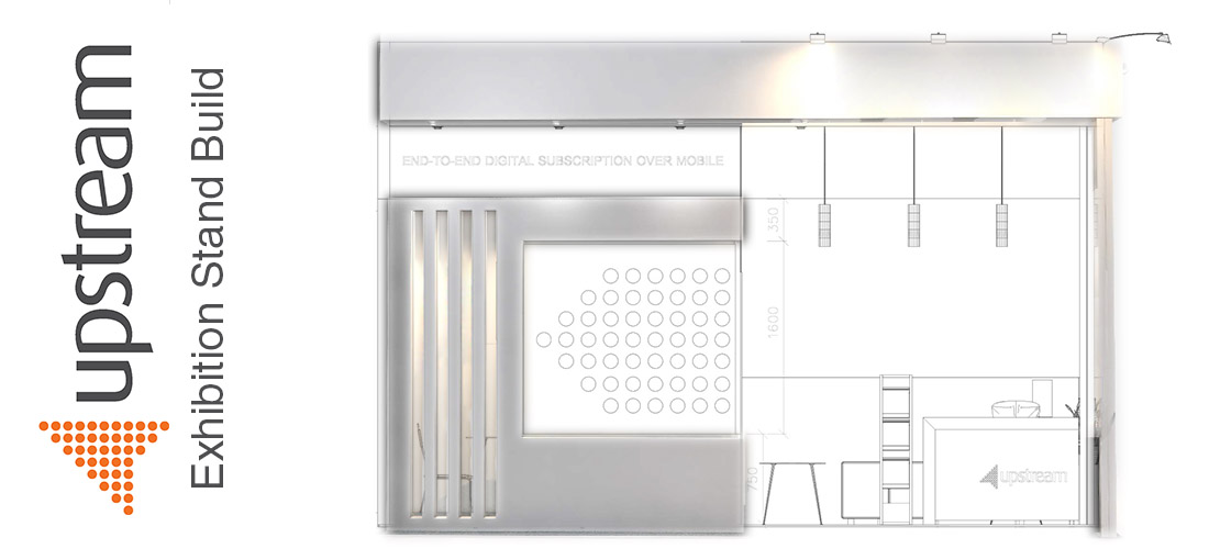 Pivion design and build of the Upstream exhibition stand